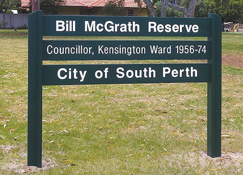 Integrated Recycled Plastic Parkland Signage